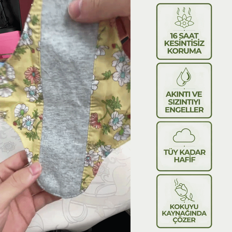 Yıkanabilir Antibakteriyel Bambu Ped